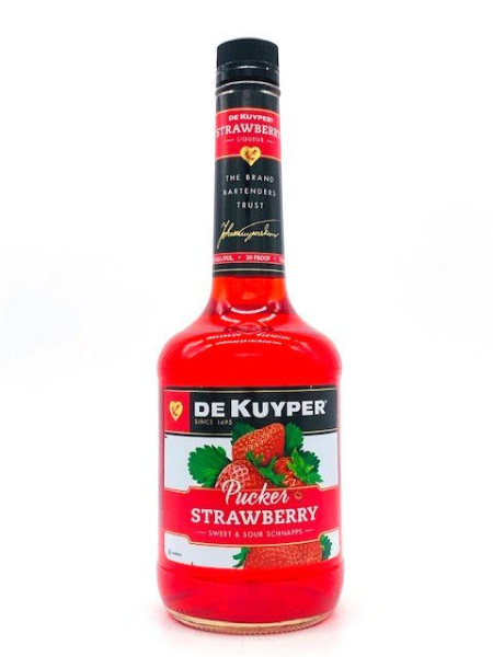 DeKuyper Pucker Strawberry Liqueur 750ml