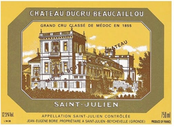 1998 Chateau Ducru Beaucaillou –  St. Julien