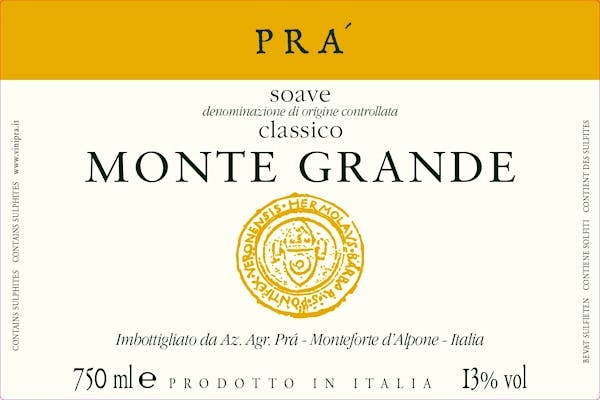 2020 Pra – Soave DOC Classico Monte Grande (750ml)