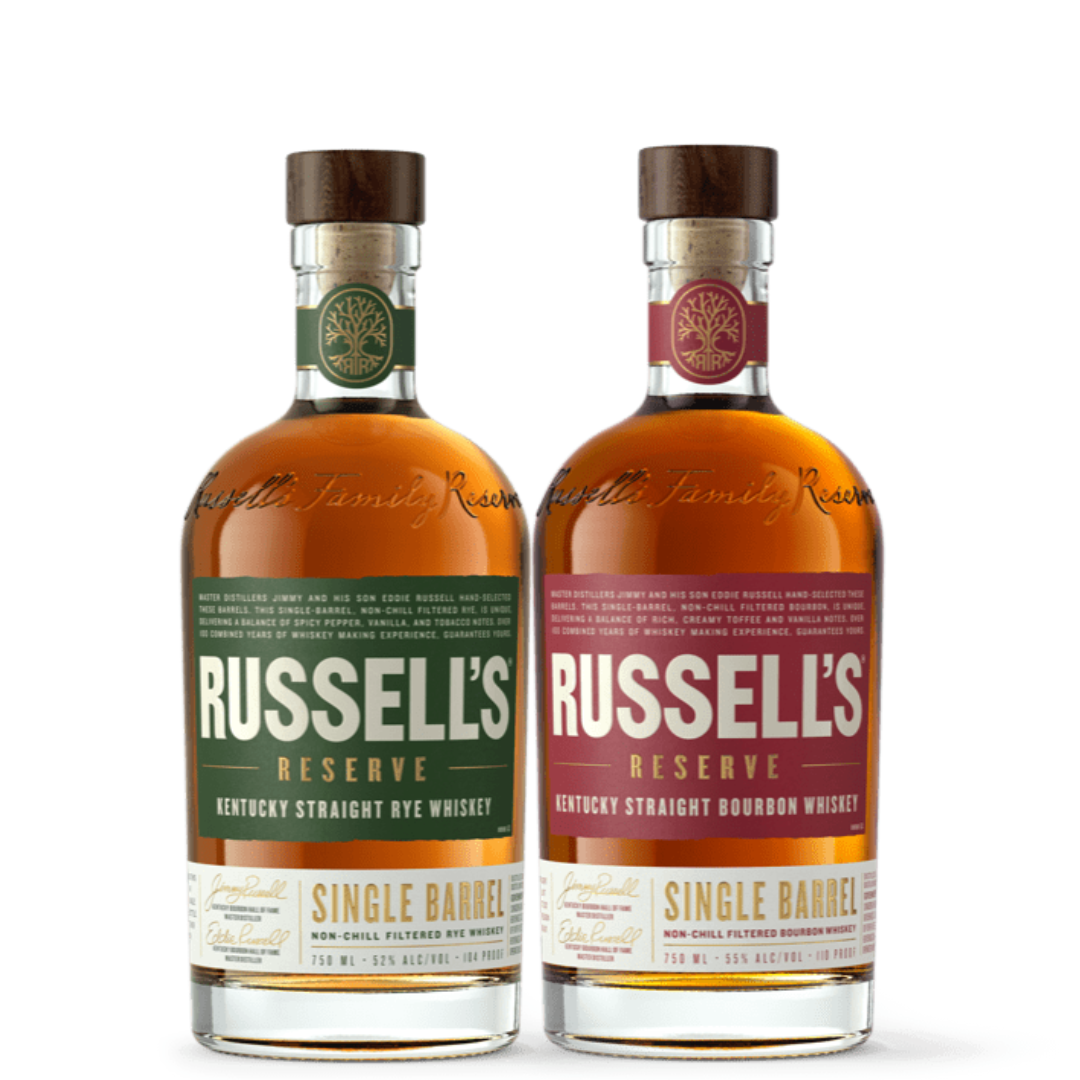 The Russell’s Single Barrel Bundle 2x750ml