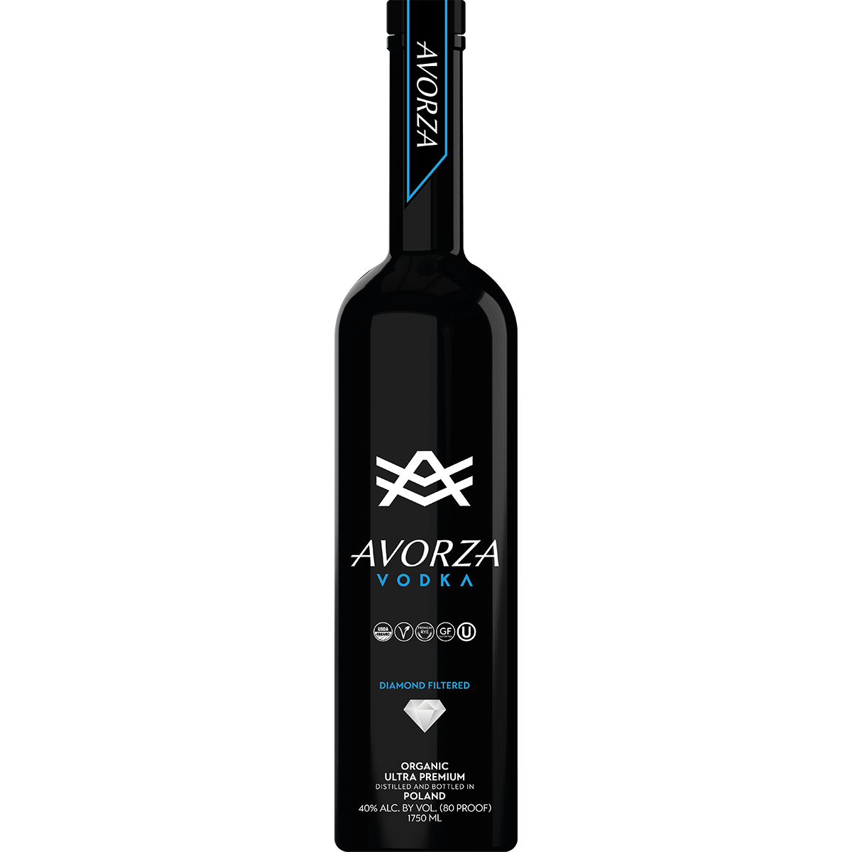 Avorza Vodka Organic Ultra Premium Vodka 750 ML