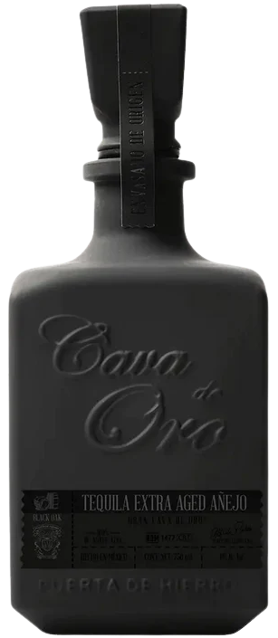 Cava De Oro Tequila Extra Aged Anejo Black 750 ML