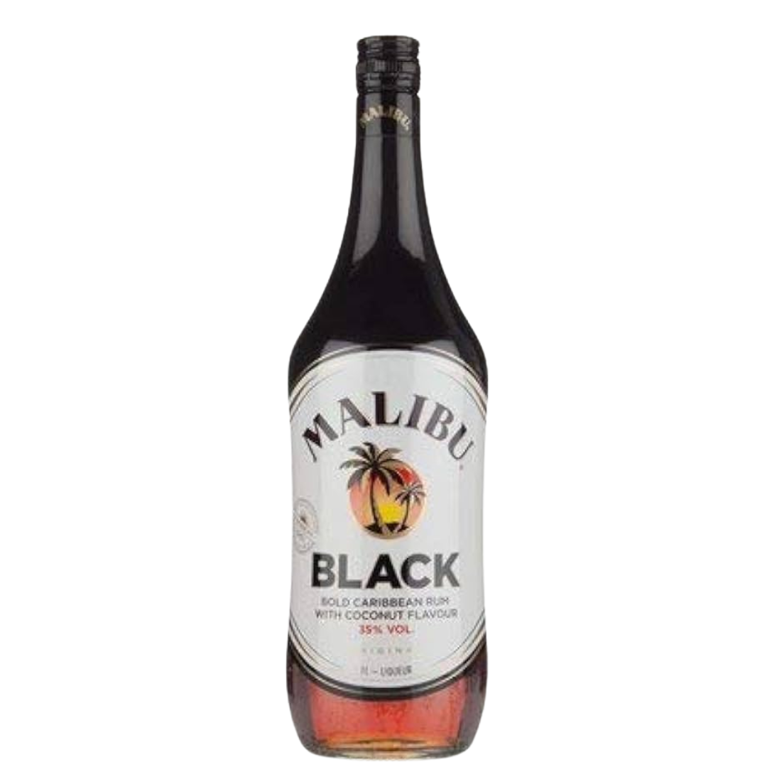 Malibu Black Liqueur 1L