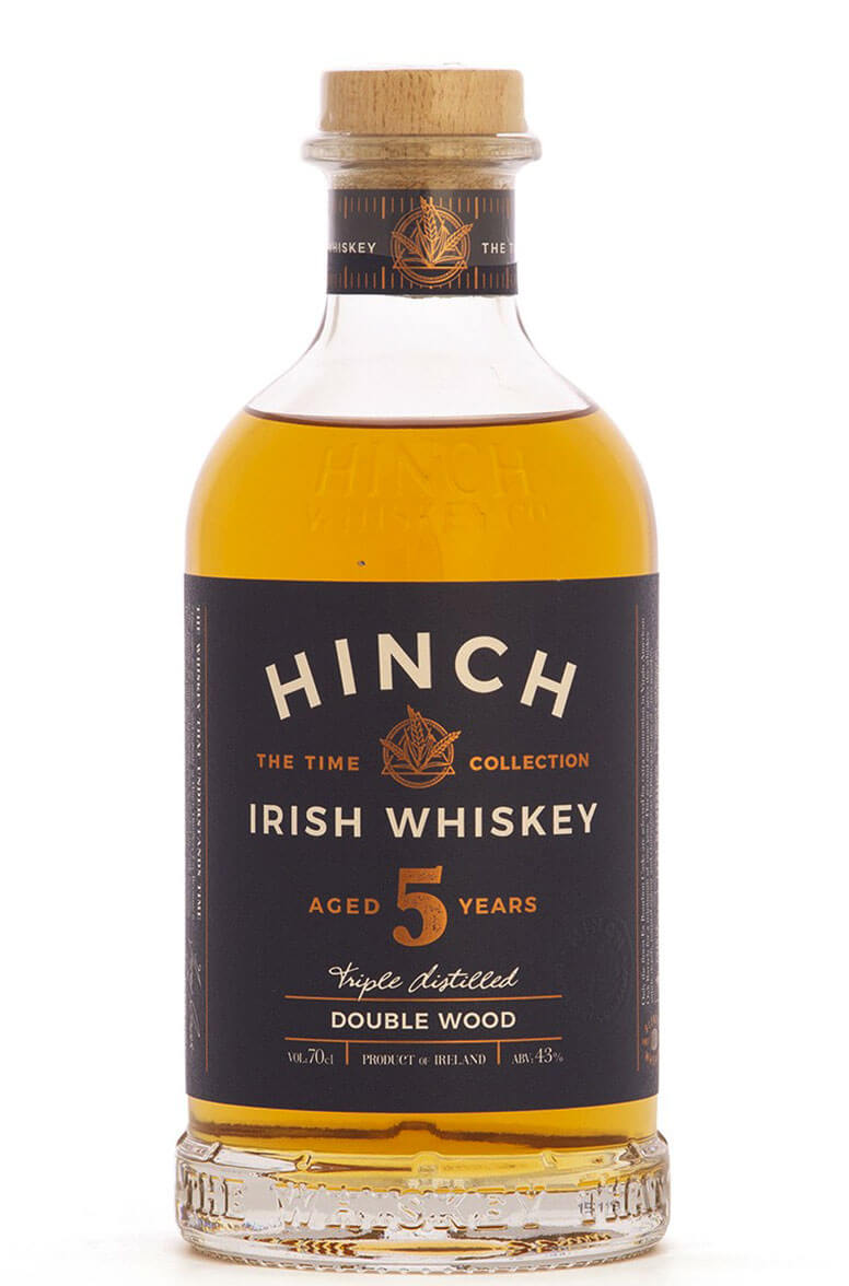 Hinchco. The Time Collection 5 Years Old Double Wood Triple Distilled Irish Whiskey 750 ML