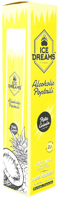 Ice Dreams Poptails Pina Colada 4PK 100 ML