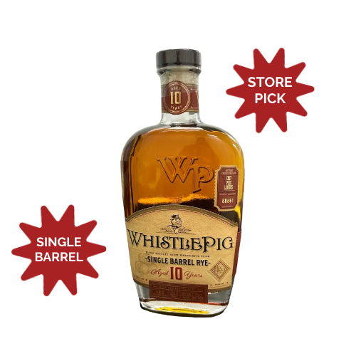 WhistlePig Single Barrel Rye Aged 10 Years – 750ml Store Pick