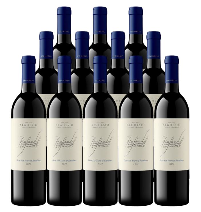 Seghesio Sonoma Zinfandel 2022 750 ML (12 Bottles)