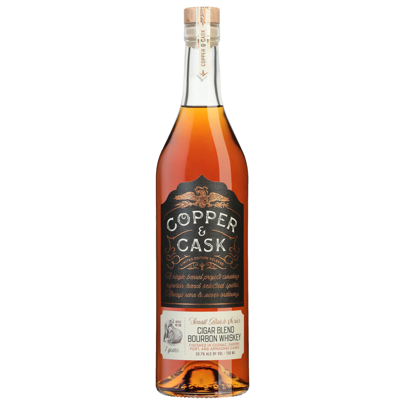 Copper & Cask 7 Years Old Cigar Blend Small Batch 750ML