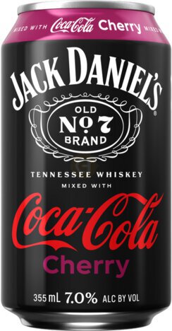 Jack Daniels Canned Cocktail Jack & Coca Cola Cherry 4cn