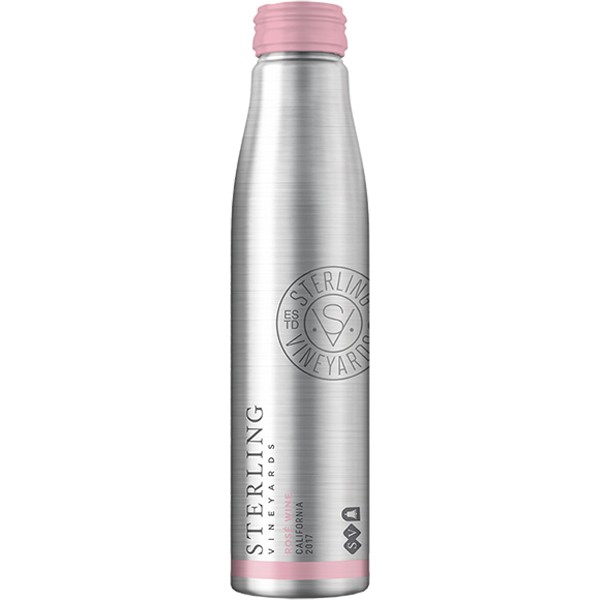 Sterling Vineyards – California Rosé (Aluminum Bottle) 2017 (375ml can)